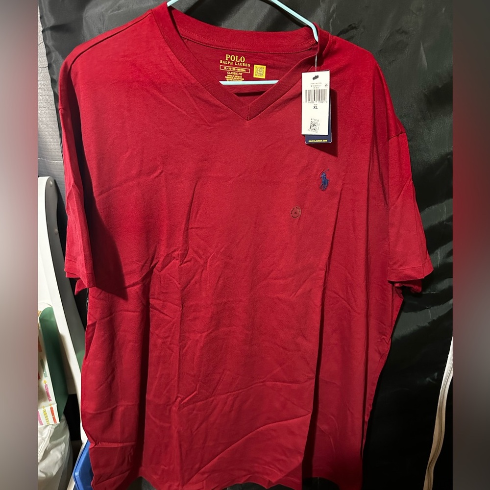 V neck polo T shirt